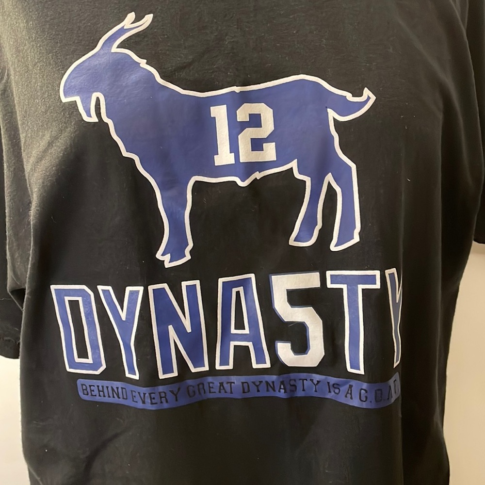 GOAT #12 Dynasty Brady T-shirt short sleeve black - Picture 2 of 5